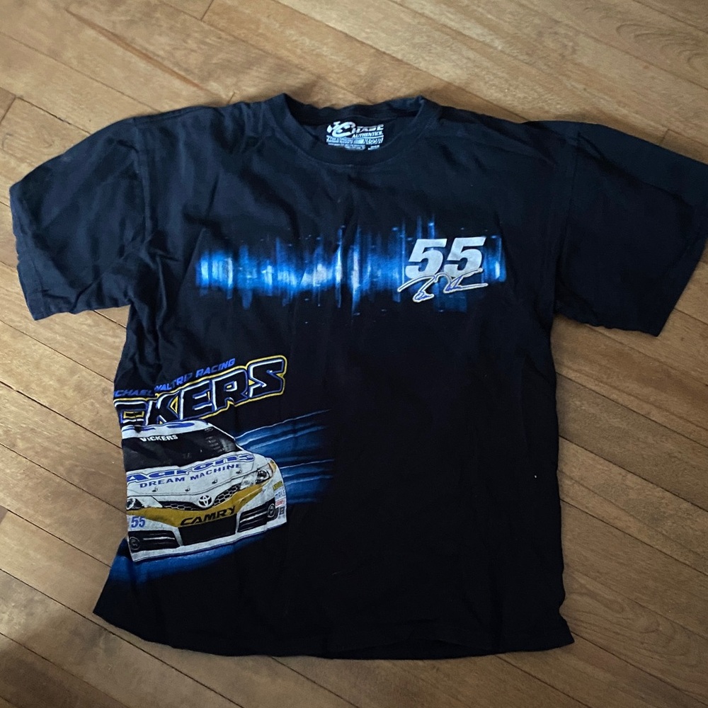 Chase Authentics Kids Racing Tee - Black and Blue